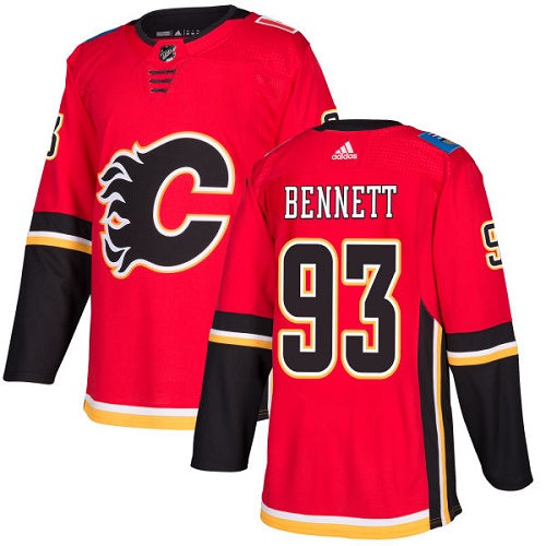 Adidas Flames #93 Sam Bennett Red Home Authentic Stitched NHL Jersey
